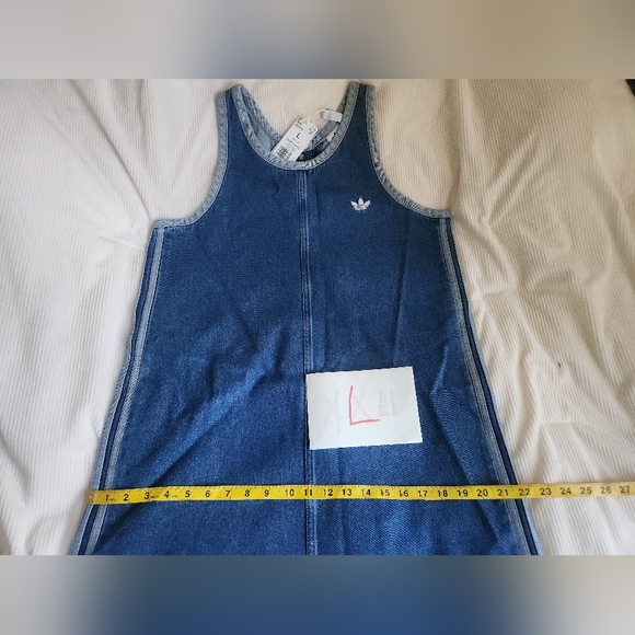 Adidas Women's Denim Tank Dress Indigo Denim 100 Cotton - Picture 13 of 16